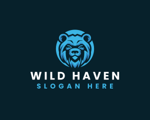 Wild Bear Animal logo design