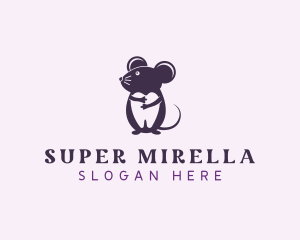 Mouse Dental Tooth Logo