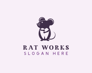 Mouse Dental Tooth logo design