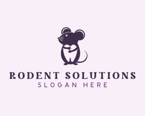 Rodent - Mouse Dental Tooth logo design
