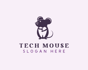 Mouse Dental Tooth logo design