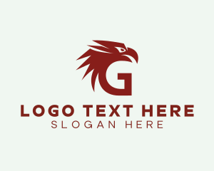 American - Eagle Bird Letter G logo design