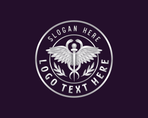 Hospital - Premium Medical Caduceus logo design