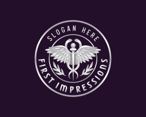 Premium Medical Caduceus logo design