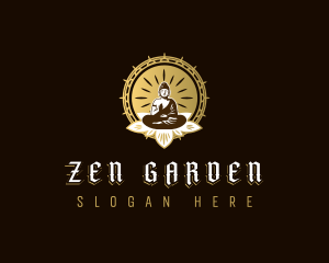 Lotus Zen Buddha logo design