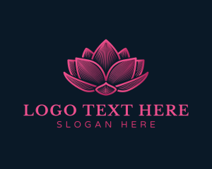 Aromatherapy - Lotus Flower Relaxation logo design