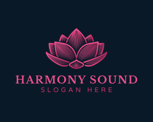 Aroma - Lotus Flower Relaxation logo design