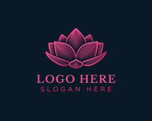 Zen - Lotus Flower Relaxation logo design