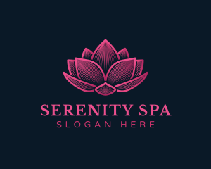 Relax - Lotus Flower Relaxation logo design