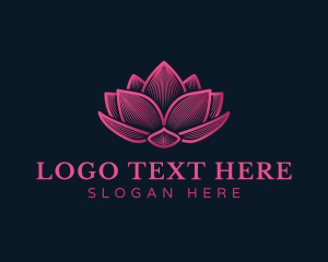 Aroma - Lotus Flower Relaxation logo design