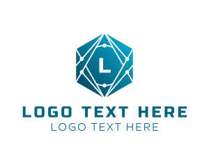 Letter - Hexagon Tech Software Programmer logo design