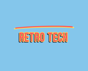 Bright Retro Pop logo design