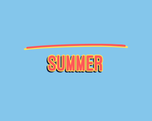 Bright Retro Pop logo design