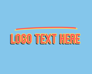 Bright Retro Pop Logo