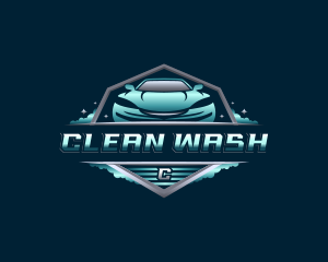 Car Cleaning Wash logo design