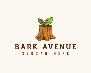 Nature Tree Stump logo design