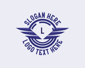 Violet - Cargo Wings Mover logo design