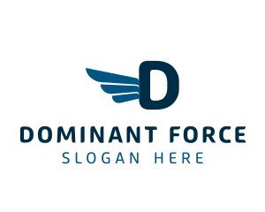 Logistics Delivery Wings logo design