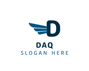 Shipment - Logistics Delivery Wings logo design