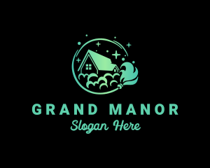 Mansion - Mansion House Cleaning logo design