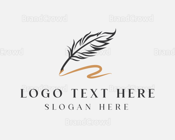 writing pen logo