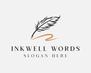 Writing - Quill Writing Pen logo design