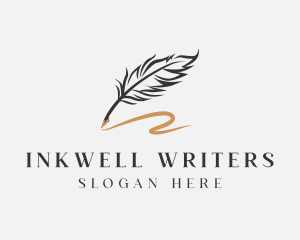 Writing - Quill Writing Pen logo design