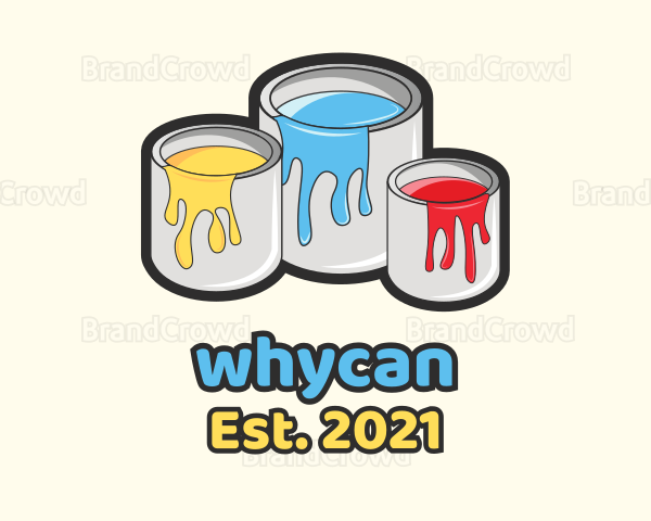 Color Paint Bucket Logo