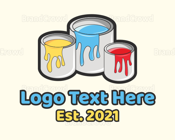 Color Paint Bucket Logo