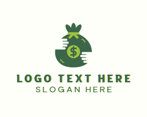 Money Changer - Money Bag Accounting logo design