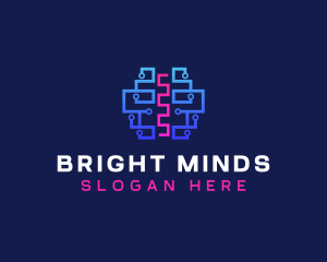 Science - Cyber Brain Intelligence logo design