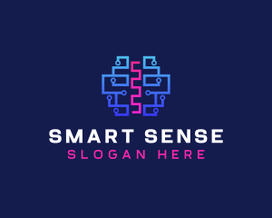 Intelligence - Cyber Brain Intelligence logo design