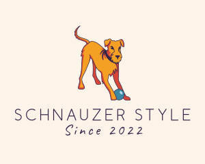 Schnauzer - Pet Dog Toy logo design