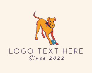 Ball - Pet Dog Toy logo design