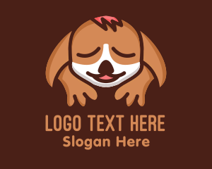 Sleep - Sleeping Dog Animal logo design