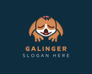 Sleeping - Sleeping Dog Animal logo design