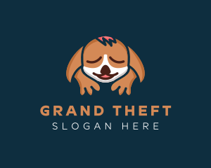 Pet Hotel - Sleeping Dog Animal logo design