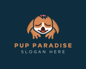 Sleeping Dog Animal  logo design