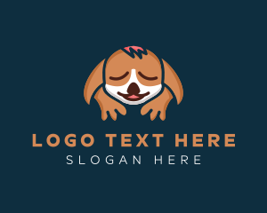 Sleeping Dog Animal  Logo