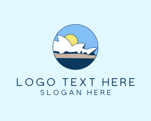 Tour Guide - Sydney Opera House logo design