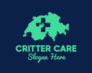 Swiss Switzerland Care logo design