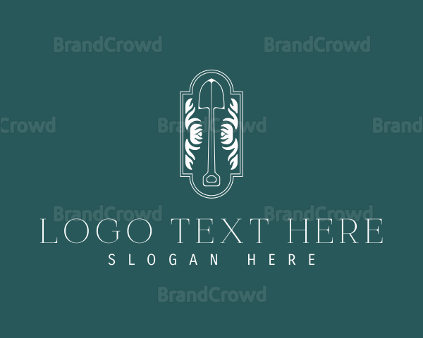 Premium Ornamental Shovel Logo