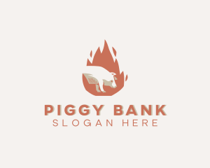 Hot Roast Pig  logo design