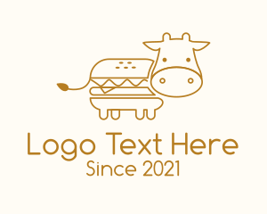 Food Store - Beef Burger Sandwich logo design