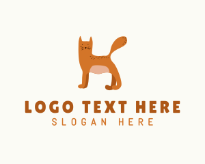 Pet Shop - Cartoon Pet Cat Letter K logo design