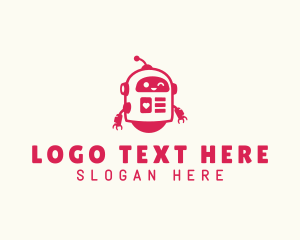 Robotics - Cute Toy Robot logo design
