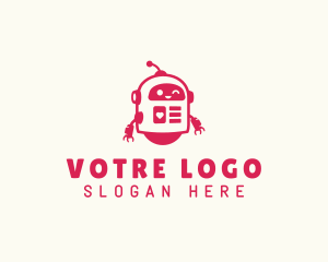 Cute Toy Robot Logo