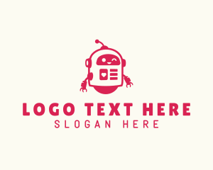 Cute Toy Robot Logo