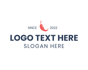 Chili - Chili Pepper Wordmark logo design