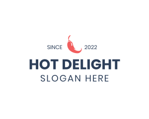 Chili Pepper Wordmark logo design